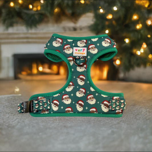 Santa - Adjustable Dog Harness - Heavy Duty Metal Hardware
