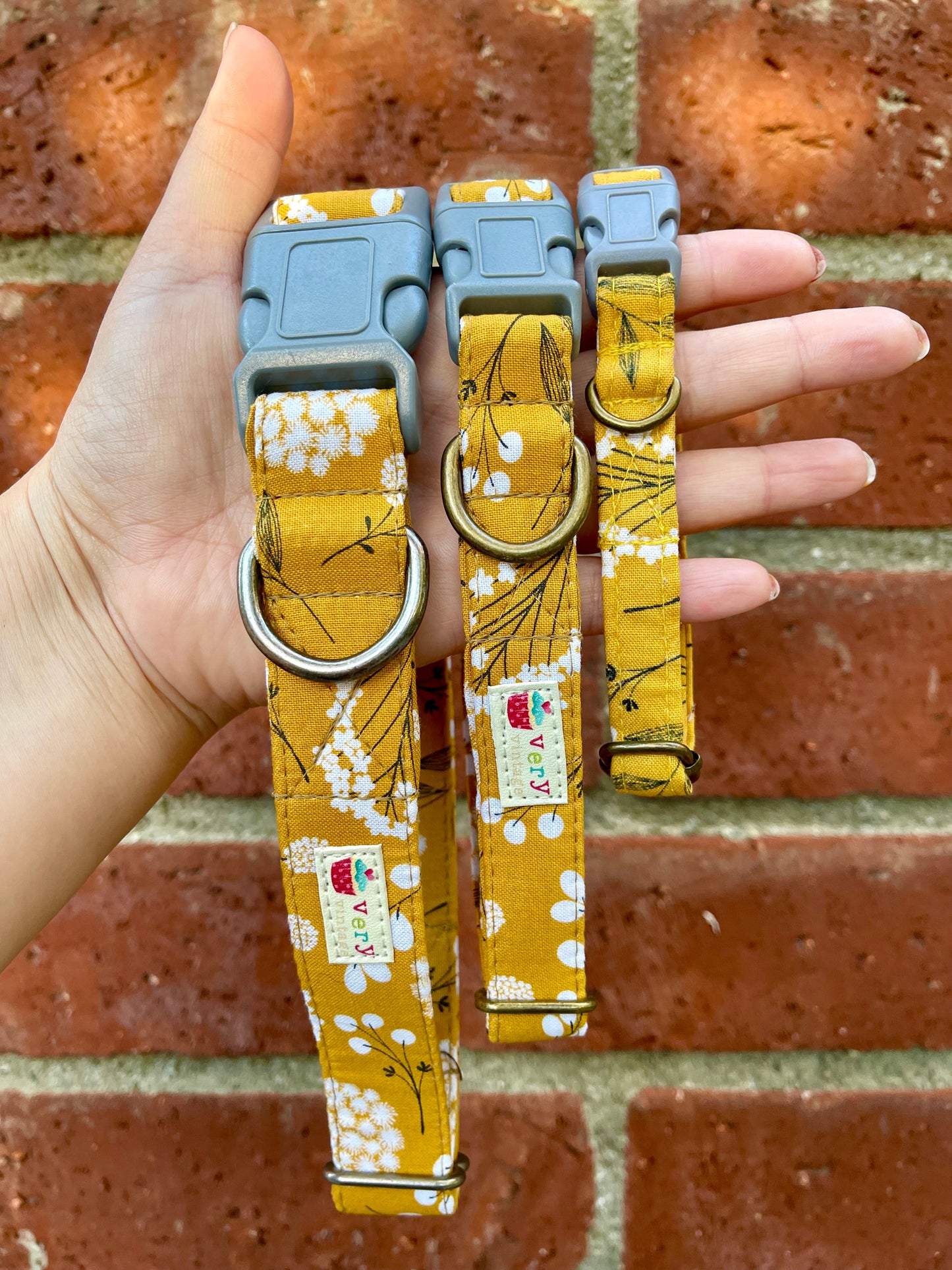 Marigold Fields - Organic Cotton Dog & Cat Collars - Handmade in the USA
