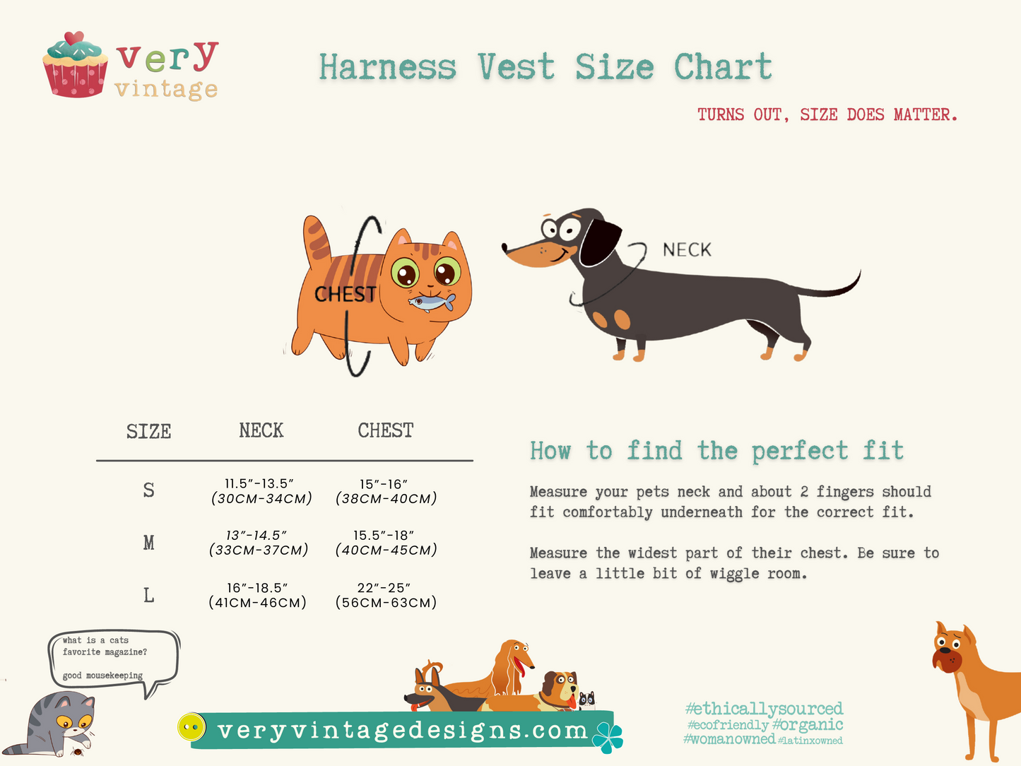 Pumpkin Spice Latte Dog Harness – Fall Coffee Print – No Pull Vest for Small Dogs & Cats